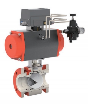 Ceramic V Control Ball Valve
