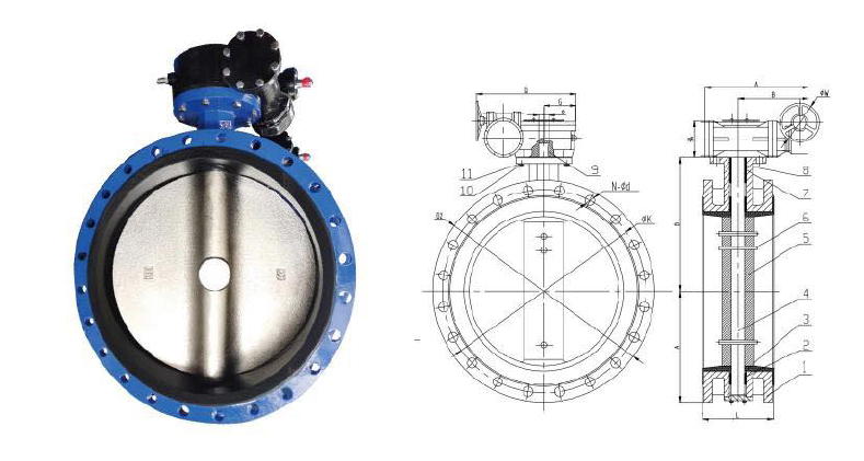 Wafer Flanged Butterfly